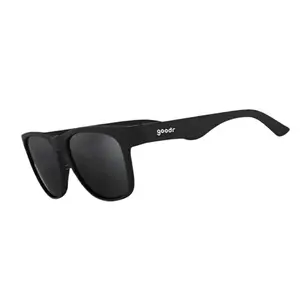 goodr Hooked on Onyx Large Size (BFG) Solid Black Frame with Black Lens, UV400, No Slip No Bounce No Tangle Uv Blocking Sunglasses Trendy Streetwear Sunglasses